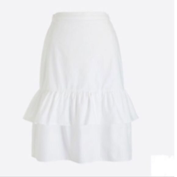 J. Crew Tiered Ruffle Midi Skirt Sz 4 - Picture 9 of 9